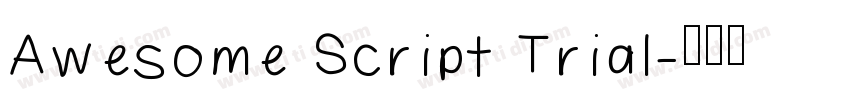 Awesome Script Trial字体转换